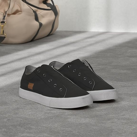 Women's Slip on Shoes Non Slip Fashion Canvas Sneakers