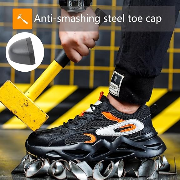 Shoes for Women Men Wide fit Indestructible Work Sneakers