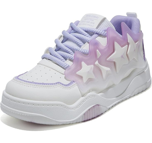 Shoes Womens Colorful Platform Walking Sneakers Comfortable Y2k Cute Shoes