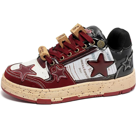 Star Print Fashion Chunky Sneakers for Women