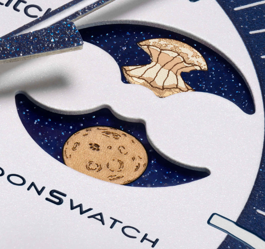 Swatch x Omega Bioceramic Moonswatch Mission To Earthphase Moonshine Snoopy Gold