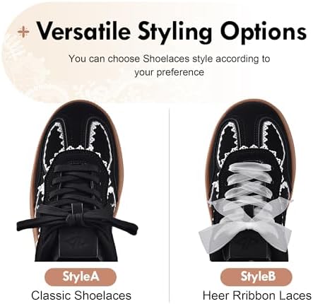 Women's Ribbon Lace-Up Fashion Sneakers Arch Support