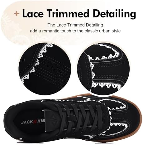 Women's Ribbon Lace-Up Fashion Sneakers Arch Support