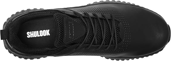 Men's Non Slip Work Shoes Lace Up Slip Resistant Sneakers Waterproof