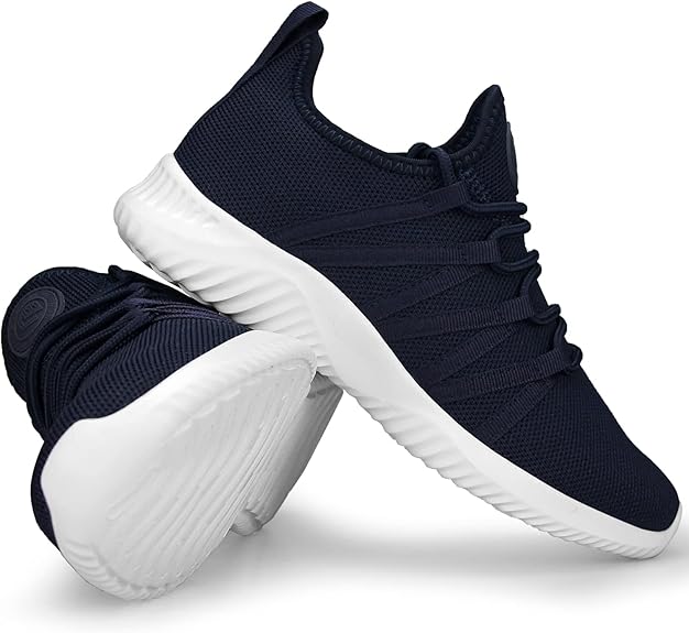 Womens Slip On Running Shoes Non Slip Walking Shoes Lightweight Gym Workout Shoes