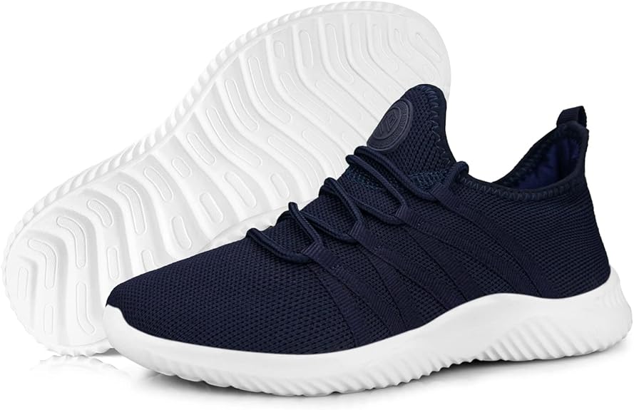 Womens Slip On Running Shoes Non Slip Walking Shoes Lightweight Gym Workout Shoes