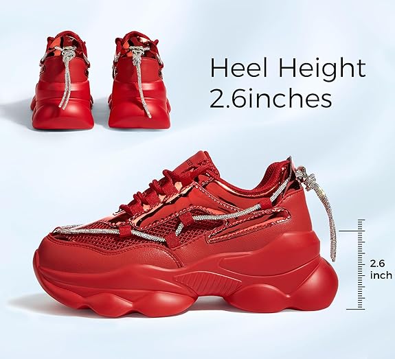 Women's 90s Chunky Sneakers Sparkly