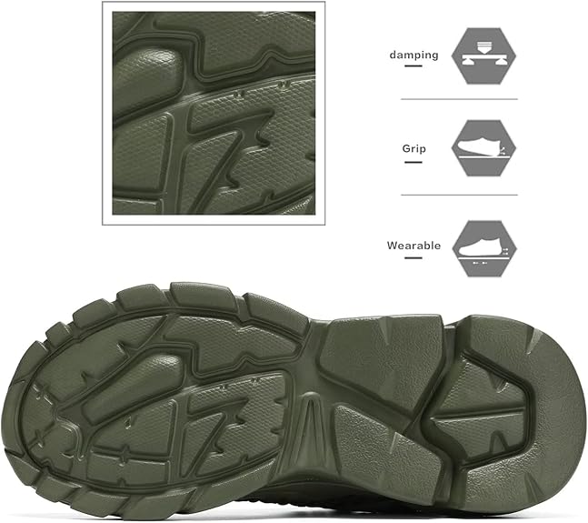 Men's Running Shoes, Non Slip, Breathable, Lightweight