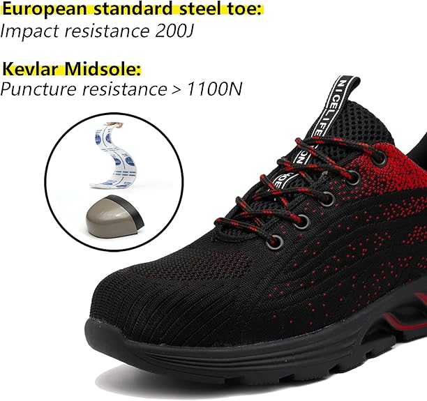 Shoes for Men Women Lightweight Industrial & Construction Slip Resistant