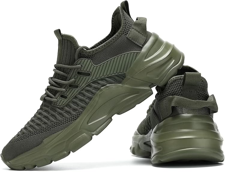 Men's Running Shoes, Non Slip, Breathable, Lightweight