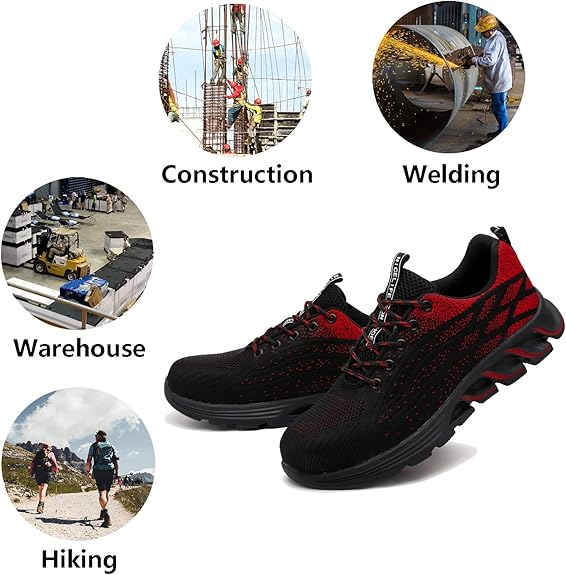 Shoes for Men Women Lightweight Industrial & Construction Slip Resistant