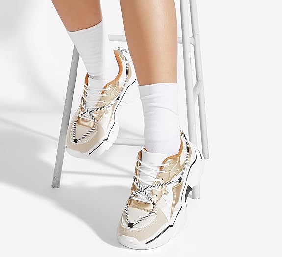 Women's Platform Colorful Fashion Sneakers Retro