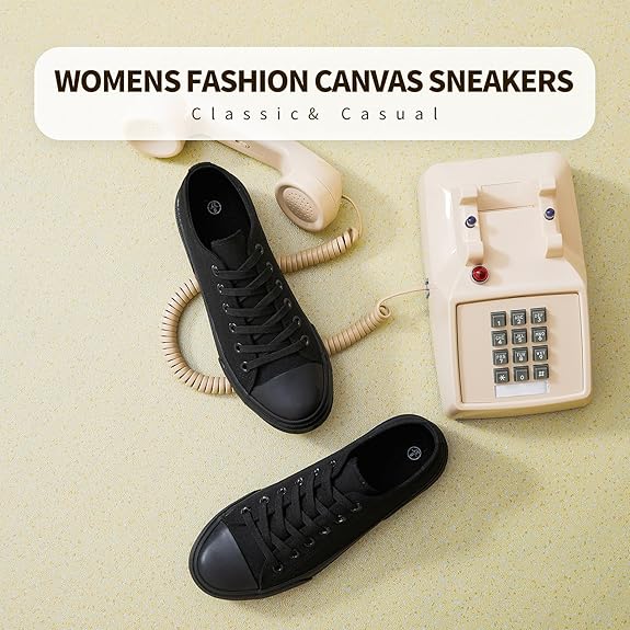 Sneakers for Women Low Top Canvas Shoes Womens Canvas Sneakers