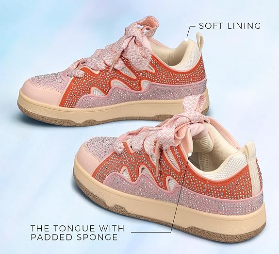 Women's Sparkle Rhinestone Fashion Sneakers