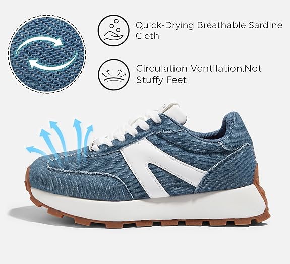 Women's Platform Fashion Sneakers Retro