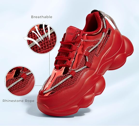 Women's 90s Chunky Sneakers Sparkly