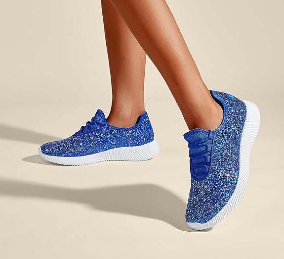Fashion Glitter Sneakers for Women Silp On Running Shoes