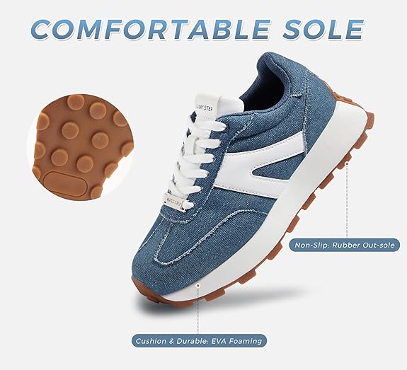 Women's Platform Fashion Sneakers Retro