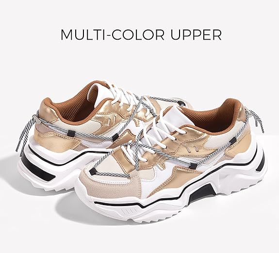 Women's Platform Colorful Fashion Sneakers Retro