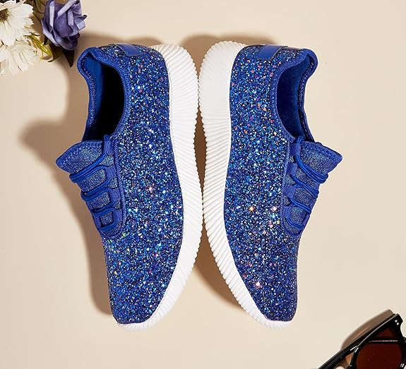 Fashion Glitter Sneakers for Women Silp On Running Shoes