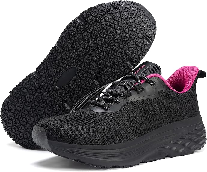 Womens Non Slip Work Shoes Water Resistant Walking Sneakers
