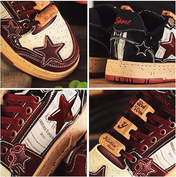 Star Print Fashion Chunky Sneakers for Women