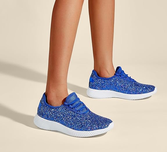 Fashion Glitter Sneakers for Women Silp On Running Shoes