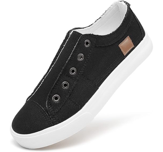 Women's Slip on Shoes Non Slip Fashion Canvas Sneakers