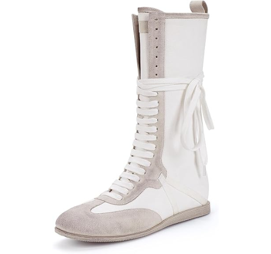 Womens Lace Up Sport Boots Fashion High Top Sneakers Casual